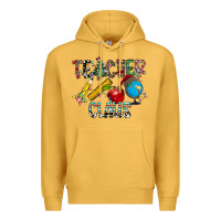 Mustard Teacher Calus Premium Hoodie - CowhideDigitalArt
