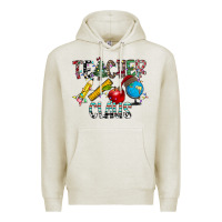 Oatmeal Heather Teacher Calus Premium Hoodie - CowhideDigitalArt