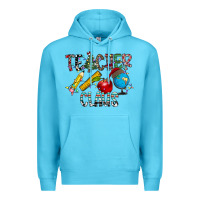 Ocean Blue Teacher Calus Premium Hoodie - CowhideDigitalArt