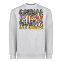 Heather Grey grumpa like a regular grandpa only grumpier Heavyweight Sweatshirt - Artiststas