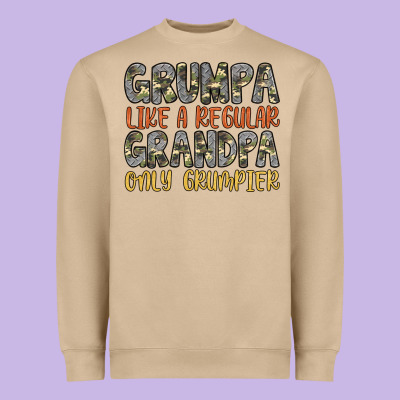 Grumpa Like A Regular Grandpa Only Grumpier Heavyweight Sweatshirt Designed By Artiststas