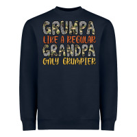 Navy grumpa like a regular grandpa only grumpier Heavyweight Sweatshirt - Artiststas