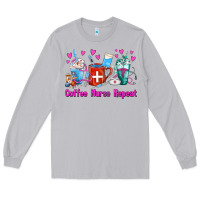 Moon Dust Coffee Nurse Repeat Nurse Coffee Cups Long Sleeve Tee - FaDigitalArtStudio