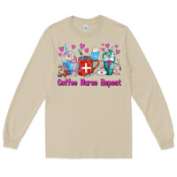 Mushroom Coffee Nurse Repeat Nurse Coffee Cups Long Sleeve Tee - FaDigitalArtStudio
