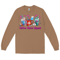 Toasted Coconut Coffee Nurse Repeat Nurse Coffee Cups Long Sleeve Tee - FaDigitalArtStudio