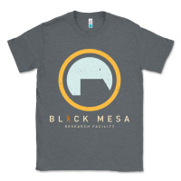 Charcoal Heather Black Mesa Research Facility T-Shirt Classic Tee - maiPhamDesign