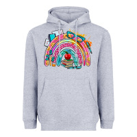 Heather Grey school rainbow Heavyweight Hoodie - AdoDesignShop