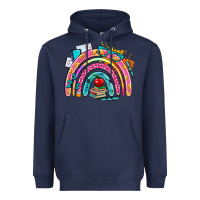 Navy school rainbow Heavyweight Hoodie - AdoDesignShop