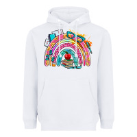 White school rainbow Heavyweight Hoodie - AdoDesignShop