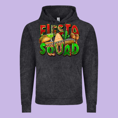 Fiesta Squad Vintage Hoodie Designed By Fadigitalartstudio