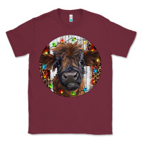 Burgundy Western Christmas Calf Classic Tee - RanaPortraitStore