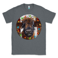 Charcoal Heather Western Christmas Calf Classic Tee - RanaPortraitStore