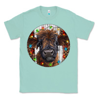 Seafoam Western Christmas Calf Classic Tee - RanaPortraitStore