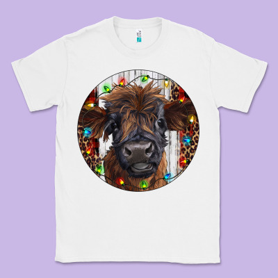 Western Christmas Calf Classic Tee Designed By Ranaportraitstore