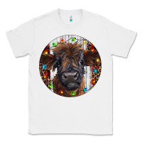 White Western Christmas Calf Classic Tee - RanaPortraitStore