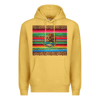 Antique Gold serape leopard mexican Premium Hoodie - Jasminsmagicworld