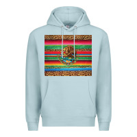 Blue Mist serape leopard mexican Premium Hoodie - Jasminsmagicworld