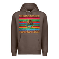 Coffee serape leopard mexican Premium Hoodie - Jasminsmagicworld