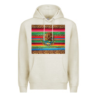 Oatmeal Heather serape leopard mexican Premium Hoodie - Jasminsmagicworld