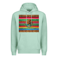 Seafoam serape leopard mexican Premium Hoodie - Jasminsmagicworld