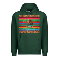 Sports Green serape leopard mexican Premium Hoodie - Jasminsmagicworld
