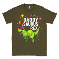 Army Green Mens Daddysaurus T Rex Dinosaur Daddy Family Matching Gifts Idea Classic Tee - maiPhamDesign