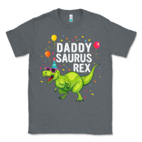 Charcoal Heather Mens Daddysaurus T Rex Dinosaur Daddy Family Matching Gifts Idea Classic Tee - maiPhamDesign