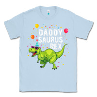 Dusty Blue Mens Daddysaurus T Rex Dinosaur Daddy Family Matching Gifts Idea Classic Tee - maiPhamDesign