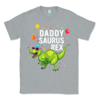 Heather Grey Mens Daddysaurus T Rex Dinosaur Daddy Family Matching Gifts Idea Classic Tee - maiPhamDesign