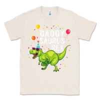 Natural Mens Daddysaurus T Rex Dinosaur Daddy Family Matching Gifts Idea Classic Tee - maiPhamDesign