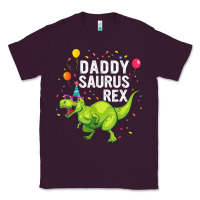 Plum Mens Daddysaurus T Rex Dinosaur Daddy Family Matching Gifts Idea Classic Tee - maiPhamDesign