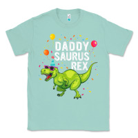 Seafoam Mens Daddysaurus T Rex Dinosaur Daddy Family Matching Gifts Idea Classic Tee - maiPhamDesign