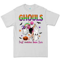 Dove Grey Ghouls just wanna have fun Premium Tee - NancyCooperArtShop