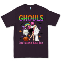 Plum Ghouls just wanna have fun Premium Tee - NancyCooperArtShop