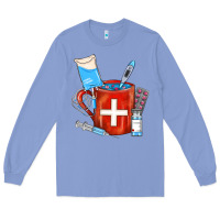 Colony Blue Nurse Coffee Mug Long Sleeve Tee - FaDigitalArtStudio