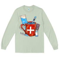 Matcha Nurse Coffee Mug Long Sleeve Tee - FaDigitalArtStudio