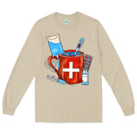 Mushroom Nurse Coffee Mug Long Sleeve Tee - FaDigitalArtStudio