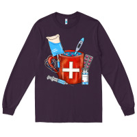 Plum Nurse Coffee Mug Long Sleeve Tee - FaDigitalArtStudio