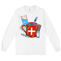 White Nurse Coffee Mug Long Sleeve Tee - FaDigitalArtStudio