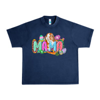 Navy Western Mama Easter Urban Heavy Tee - CowGirlArtShop