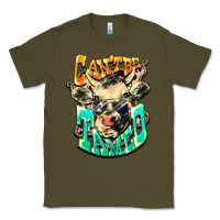 Army Green Can't be tamed cow Classic Tee - HowdyJamesFarm