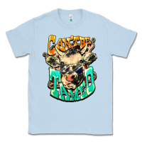 Dusty Blue Can't be tamed cow Classic Tee - HowdyJamesFarm