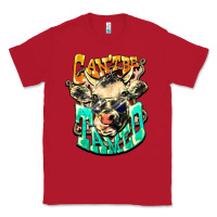 Red Can't be tamed cow Classic Tee - HowdyJamesFarm
