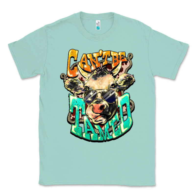 Can't Be Tamed Cow Classic Tee by HowdyJamesFarm | Teevron
