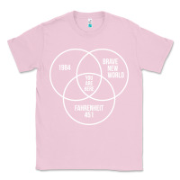 Bubblegum Pink 1984 Brave New World Fahrenheit 451 Conspiracy T-Shirt Classic Tee - maiPhamDesign