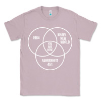 Lilac 1984 Brave New World Fahrenheit 451 Conspiracy T-Shirt Classic Tee - maiPhamDesign