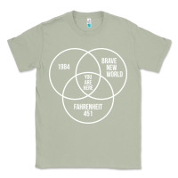 Matcha 1984 Brave New World Fahrenheit 451 Conspiracy T-Shirt Classic Tee - maiPhamDesign