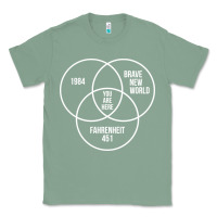 Sage 1984 Brave New World Fahrenheit 451 Conspiracy T-Shirt Classic Tee - maiPhamDesign
