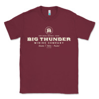 Burgundy Big Thunder Mining Company - Theme Park Series T-Shirt Classic Tee - maiPhamDesign