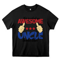 Black Awesome uncle Heavy Core Tee - Bettercallsaul